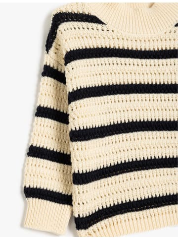 KOTON SWEATERS in Beige Gestreift