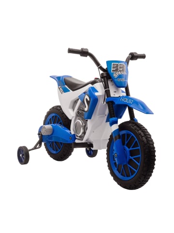HOMCOM Elektromotorrad Kinder 3-8 km/h Blau