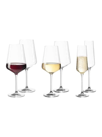 LEONARDO 6er Set Wein- und Sektgläser Puccini transparent in transparent
