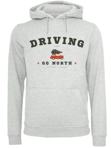 F4NT4STIC Hoodie Driving Home Weihnachten PLUSSIZE in grau meliert