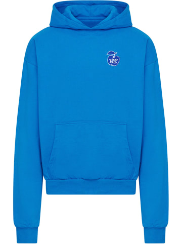 Mister Tee Mister Tee Big Apple NYC Ultra Heavy Cotton Box Hoody in cobalt blue