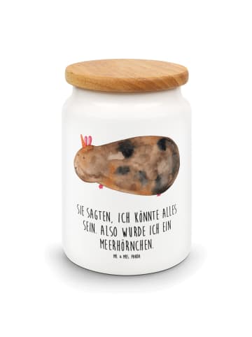 Mr. & Mrs. Panda Vorratsdose Einhorn Meerschweinchen mit Spruch in Weiß