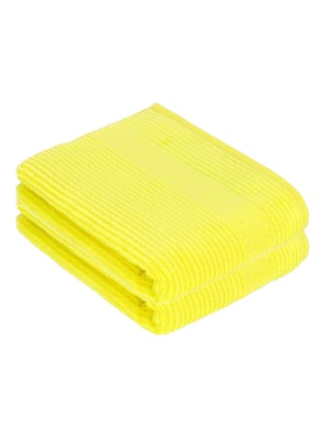 Vossen 2er Pack Duschtuch in electric yellow