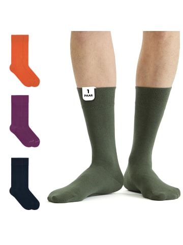 von Jungfeld Classic Socken Herbstfarben in Pine Green
