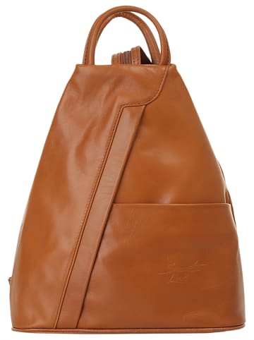 Samantha Look Rucksack echt Leder in cognac
