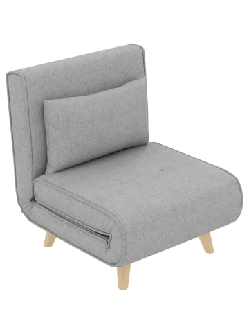 HOMCOM Schlafsessel-72L x 78B x 79H cm-Hellgrau