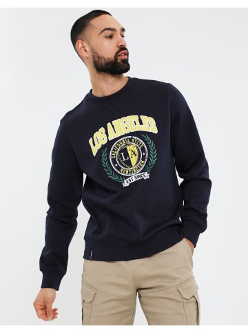 Threadbare Sweatshirt THB Fleece Crew Ocean in Navy