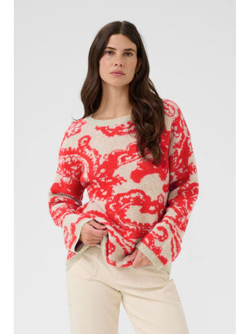 Cream Strickpullover CRTemikka Loose fit in Red Paisley