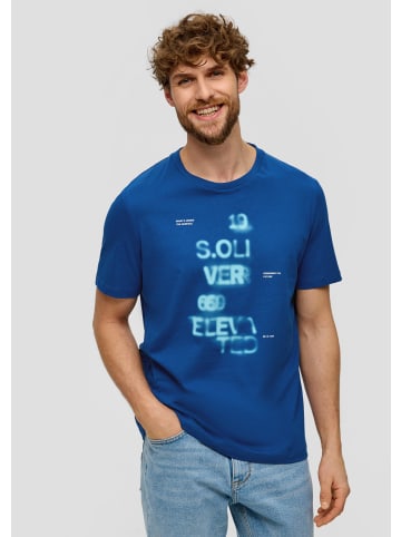 s.Oliver T-Shirt kurzarm in Blau