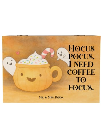Mr. & Mrs. Panda Aufbewahrungsbox Kaffee Gespenst Design mit Spruch in Weiß