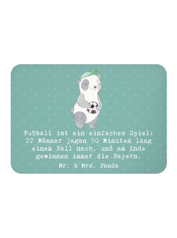 Mr. & Mrs. Panda Kühlschrankmagnet Fußball Bayern mit Spruch in Meeresbrise