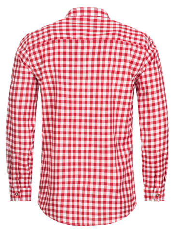 Stockerpoint Trachtenhemd OC-Franzl | kariert | modern Fit in Rot