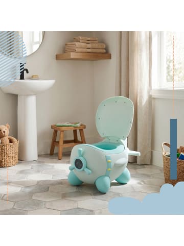 Töpfchen "Flugzeug" in Mint - (B)31 x (H)27 x (T)40 cm