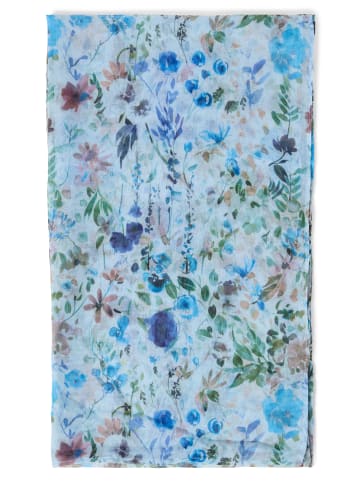 Marie Lund Schal in blau mehrfarbig - 0002