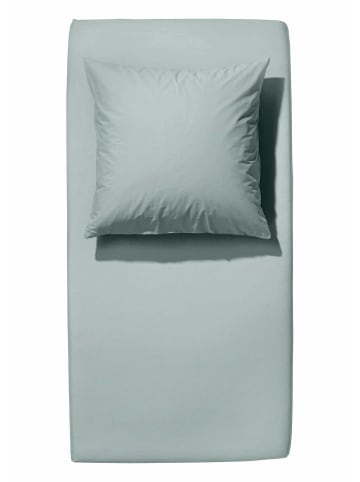 Hessnatur Satin Spannbettlaken in salbei