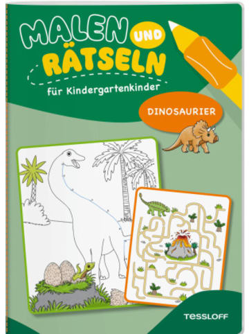 Tessloff Buch - Malen und Rätseln für Kindergartenkinder. Dinosaurier