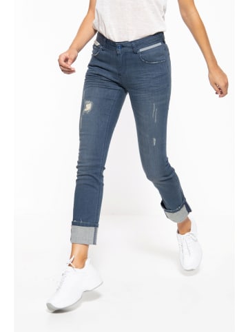 ATT Jeans ATT Jeans 5-Pocket Jeans im Used-Look mit reflektierenden Details Stella in Denim