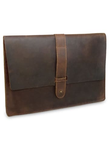 Buckle & Seam Aspen Laptophülle Leder 20,5 cm brown