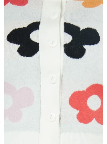 Swirly Damen Cardigan in WEISS MEHRFARBIG