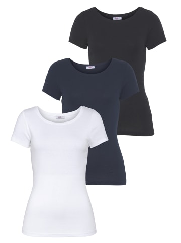 FLASHLIGHTS T-Shirt in schwarz, marine, weiß