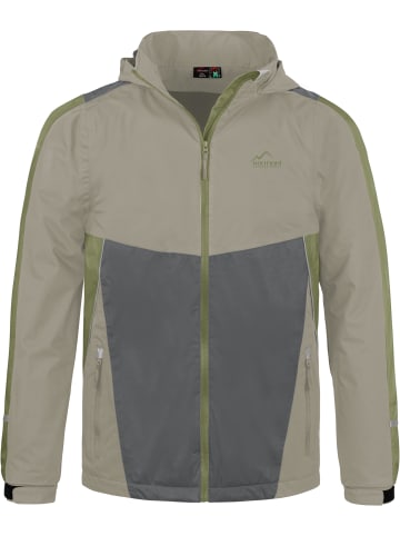 Normani Outdoor Sports Kinder Regenjacke mit Fleecefutter Wasilla in Beige