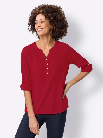 Sieh an! Schlupfbluse in kirsche