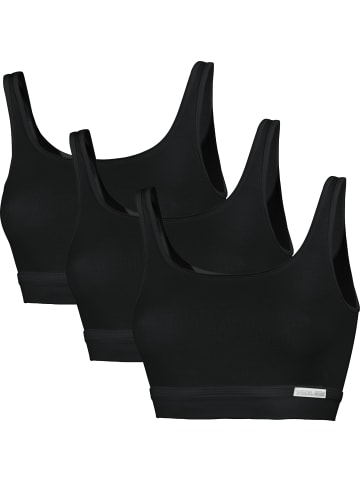 SPEIDEL Single-Jersey Bio Bustier 3er-Pack Bio Cotton plus in schwarz