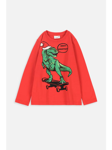 Coccodrillo Langärmeliges T-shirt in rot
