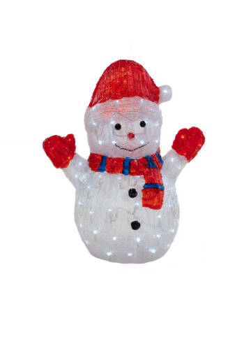 Feeric Lights Weihnachtsdekoration, LED-Schneemann in Weiß, (B) 25,2 x (H) 48 x (L) 39 cm