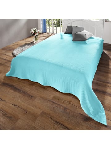 Erwin Müller Baumwolle Sommer-Decke Siena in eisblau