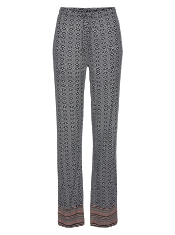 VIVANCE DREAMS Pyjamahose in braun bedruckt