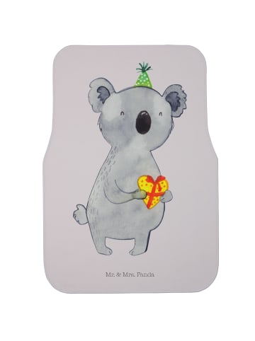 Mr. & Mrs. Panda Fahrer Autofußmatte Koala Geschenk ohne Spruch in Grau Pastell