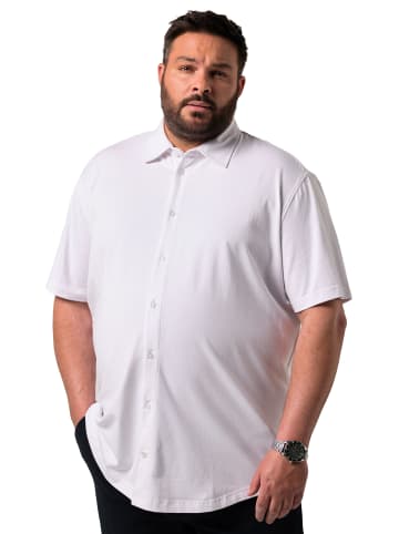 Men Plus Hemd in schneeweiß