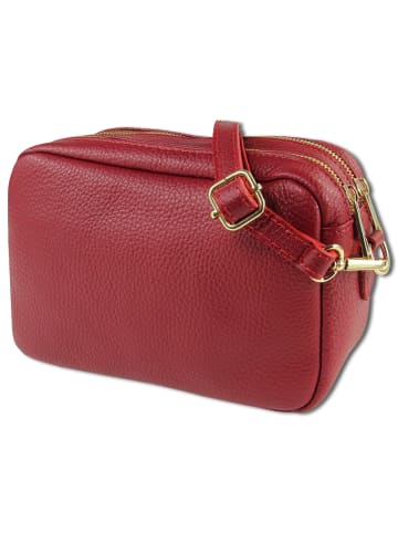 Toscanto Leder Umhängetasche Toscanto Tasche rot ca. 22cm