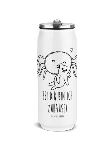 Mr. & Mrs. Panda Sport Trinkflasche Spinne Agathe Teddy mit Spruch in Weiß