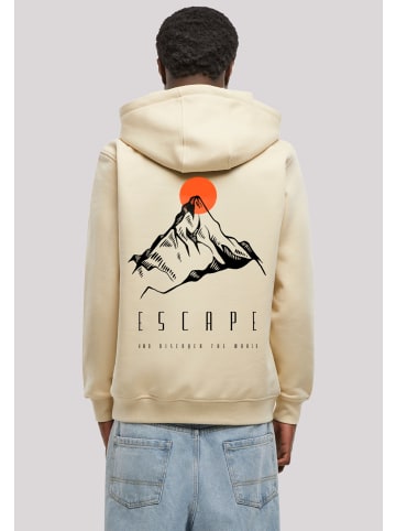 F4NT4STIC Hoodie Escape Discover the World Mountain in sand