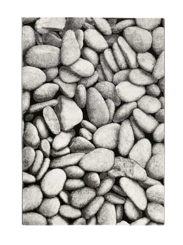 Wecon Home Teppich "Stony Island" in Silber/Schwarz
