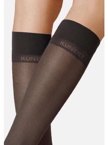 Kunert Feinkniestrümpfe Satin Look 40 weicher Bund in Black