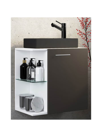 ebuy24 Badmöbelset HausaBL anthrazit anthrazit 52 x 34 cm