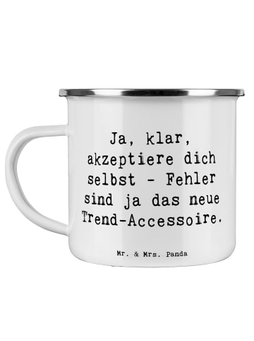 Mr. & Mrs. Panda Haferl Spruch Selbstakzeptanz Trend mit Spruch in Weiß