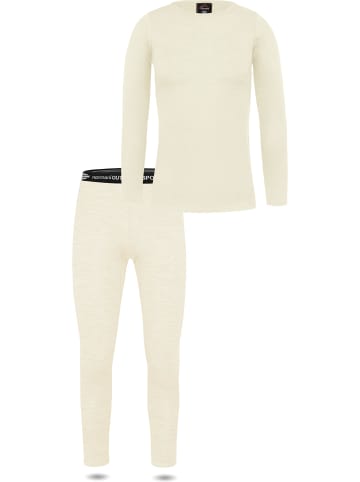 Normani Outdoor Sports Damen Merino Unterwäsche-Set Mandurah/Perth in Wollweiß