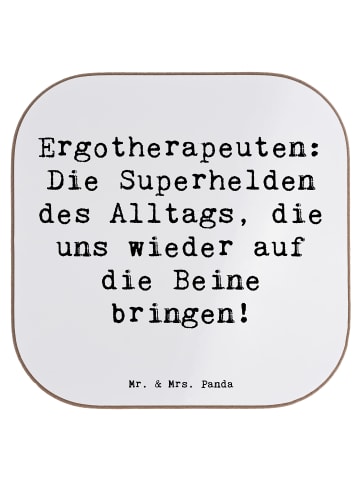 Mr. & Mrs. Panda Untersetzer Gläser Spruch Ergotherapeutin Super... in Weiß