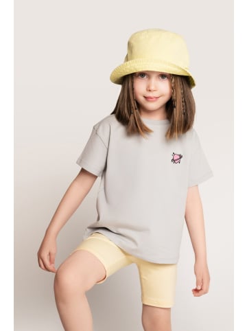SATURNDAY T-Shirt mit Herz-Stickerei in Grau