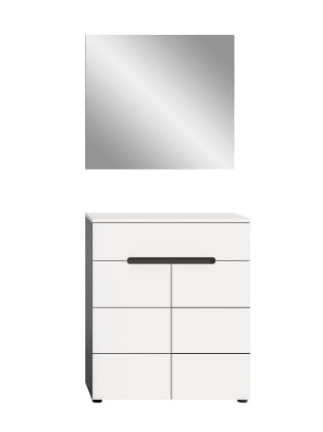 ebuy24 Garderobenmöbel Canu (2-teilig) Weiß 80 x 37 cm