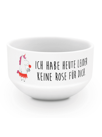 Mr. & Mrs. Panda frühstücksbowl Einhorn Dame mit Spruch in Weiß