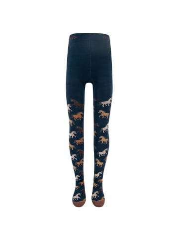 ewers Strumpfhose Pferde in navy