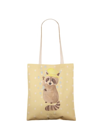 Mr. & Mrs. Panda shopping bag Waschbär ohne Spruch in Gelb Pastell