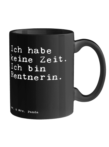 Mr. & Mrs. Panda Tasse Ich habe keine Zeit.... mit Spruch in Schwarz