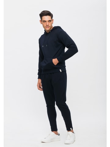 Tom Barron Jogginganzug mit Label-Print in dunkelblau