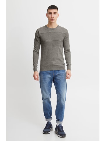 11 Project Strickpullover PRYannis Fine-Knit Pullover - 21300993-ME  Moderner Strickpullover in Grau